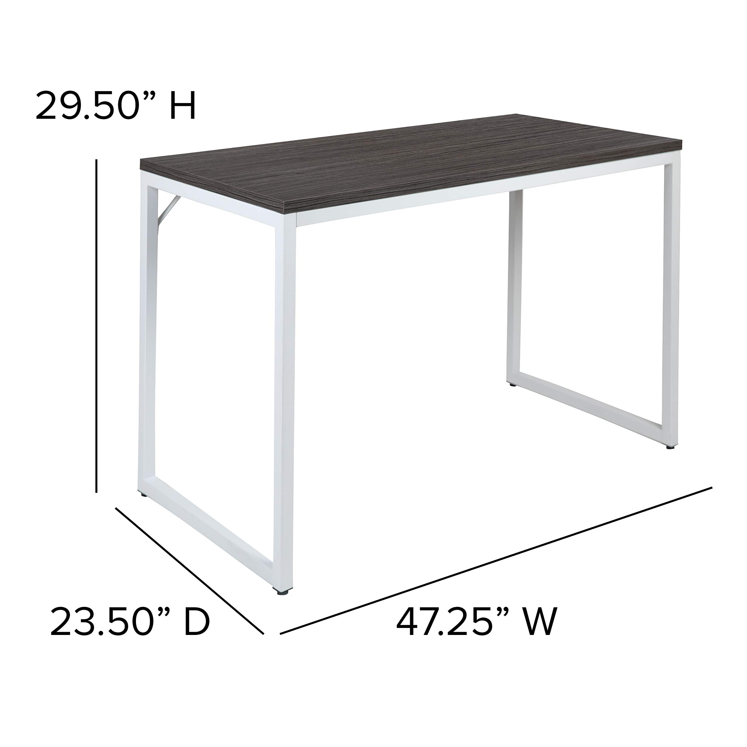Industrial Modern Desk - Heavy Duty Commercial Grade Office Computer Desk & Home Office Workstation - 47