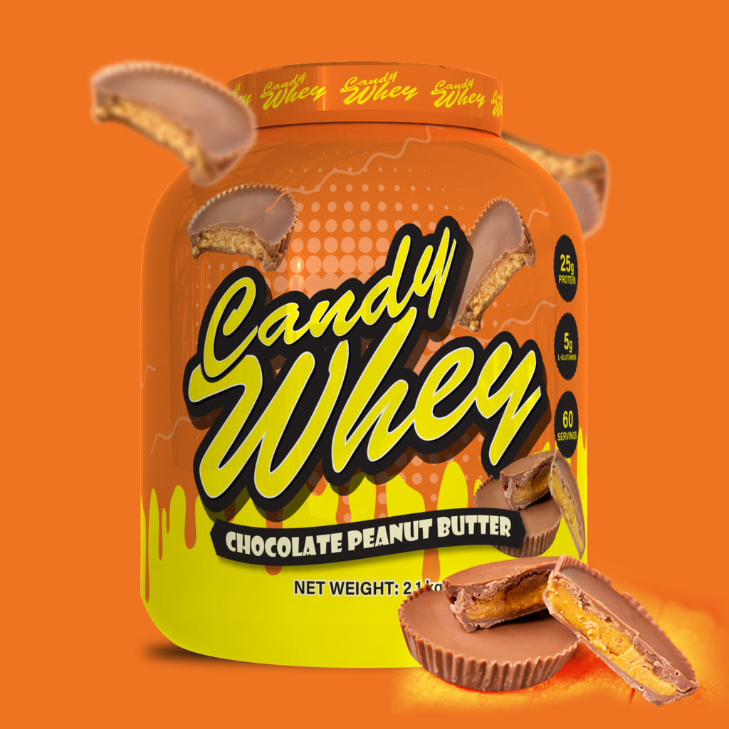 Premium Candy Whey Protein Powder 2.1kg (4.63 lbs) - Delicious Vanilla & Chocolate Flavors for Muscle Recovery & Post-Workout Shakes - Ideal for Gym, Fitness & Bodybuilding Enthusiasts