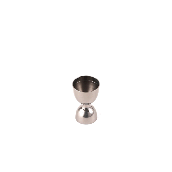Premium 1 oz & 2 oz Black Plated Stainless Steel Cocktail Jigger - Perfect for Negroni, Martini & Mixology - Bar Tools for Professional & Home Bartenders - 1 Count Box