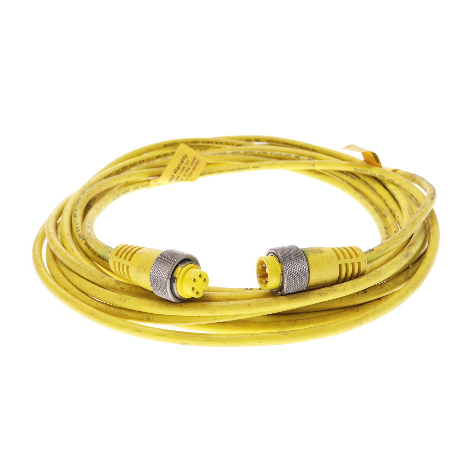 5-Pin Male-Female Straight Cable Assembly DEC1-525C - Yellow Banner 58871 for Industrial Automation & Control Systems