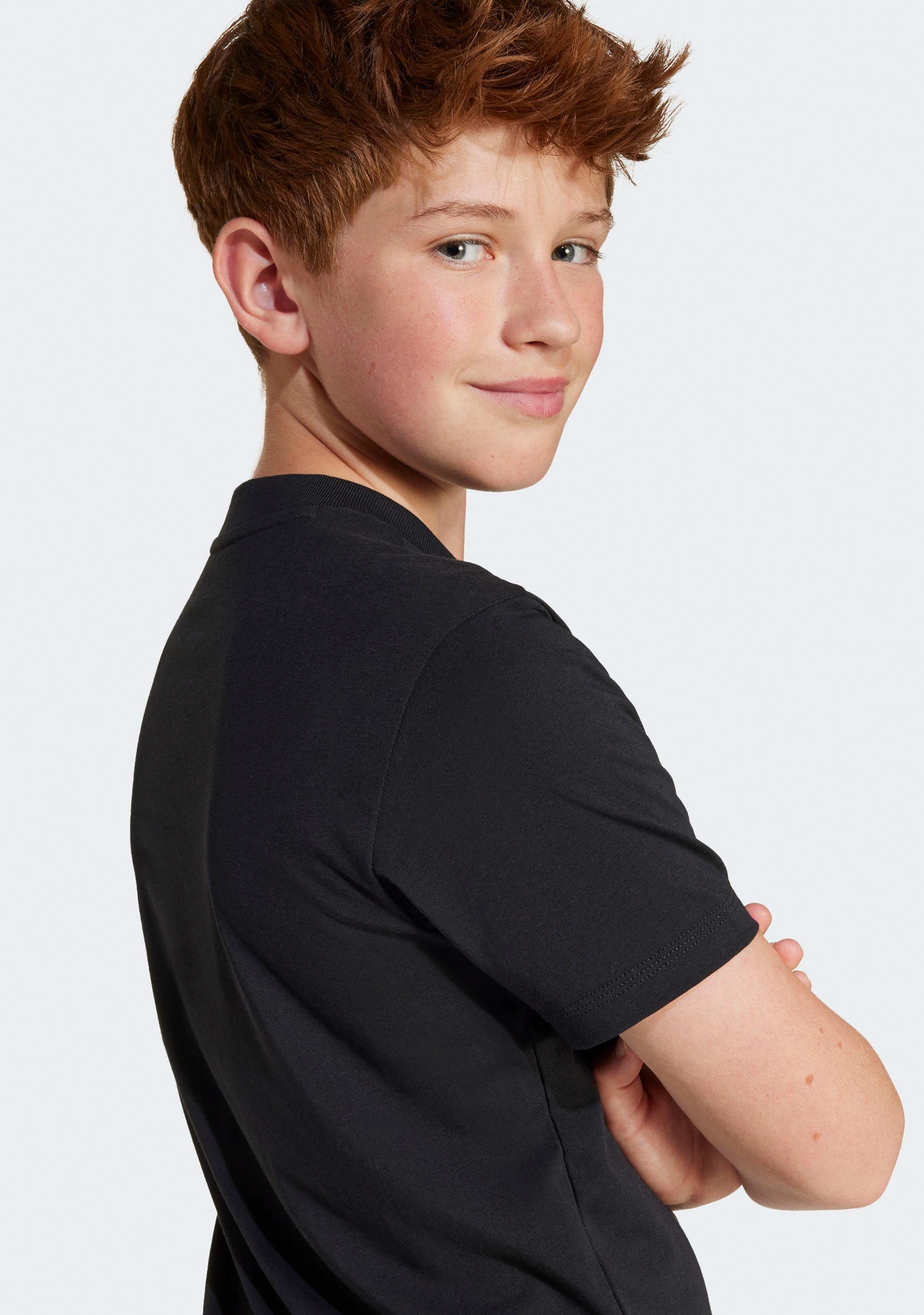 Adidas Kids' Big Logo T-Shirt - Soft Cotton Short Sleeve Tee for Boys & Girls - Perfect for School, Play & Everyday Wear