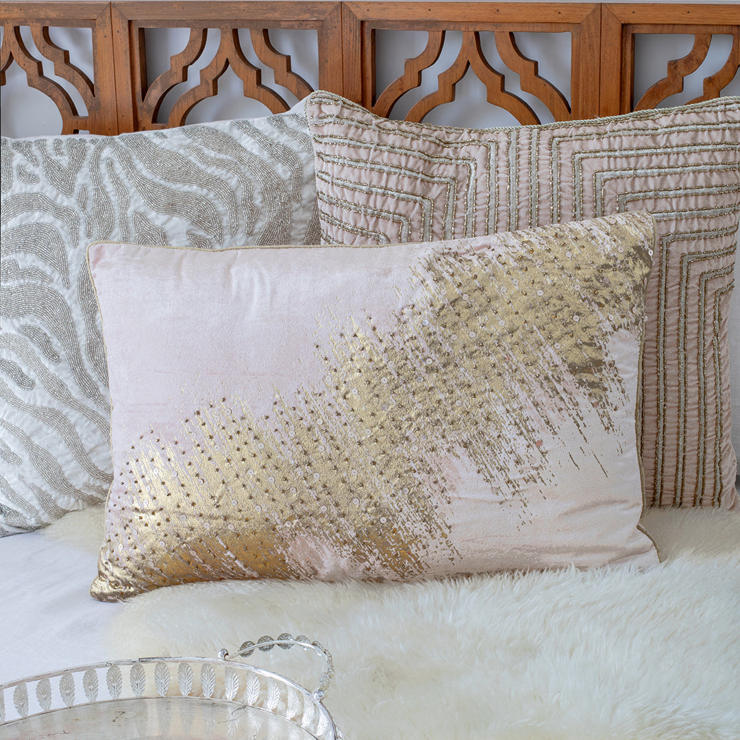 Blush Accent Pillow - Soft Pink Decorative Throw Cushion for Sofa, Bed & Home Decor | Perfect for Living Room, Bedroom & Nursery