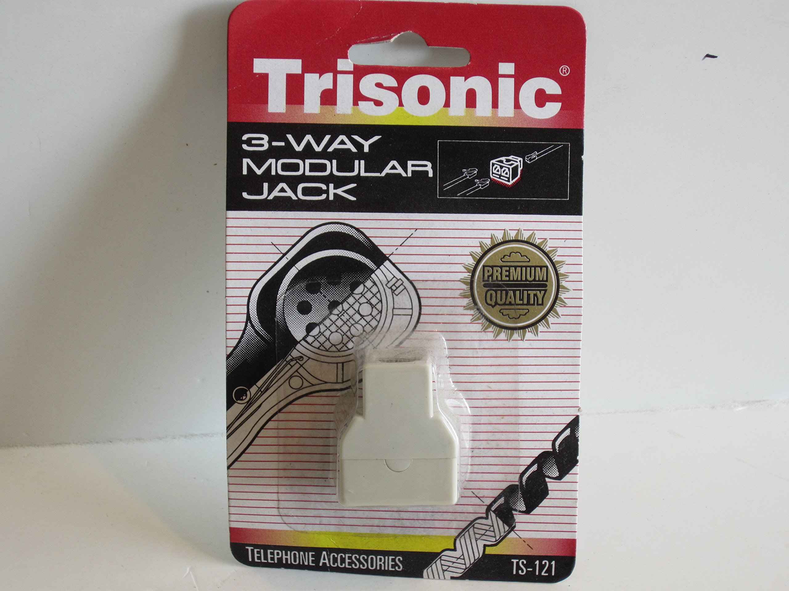 Trisonic 3-Way Modular Jack - Audio Splitter Adapter for Headphones, Speakers & Microphones | Perfect for Home Studio, Gaming & Conference Calls