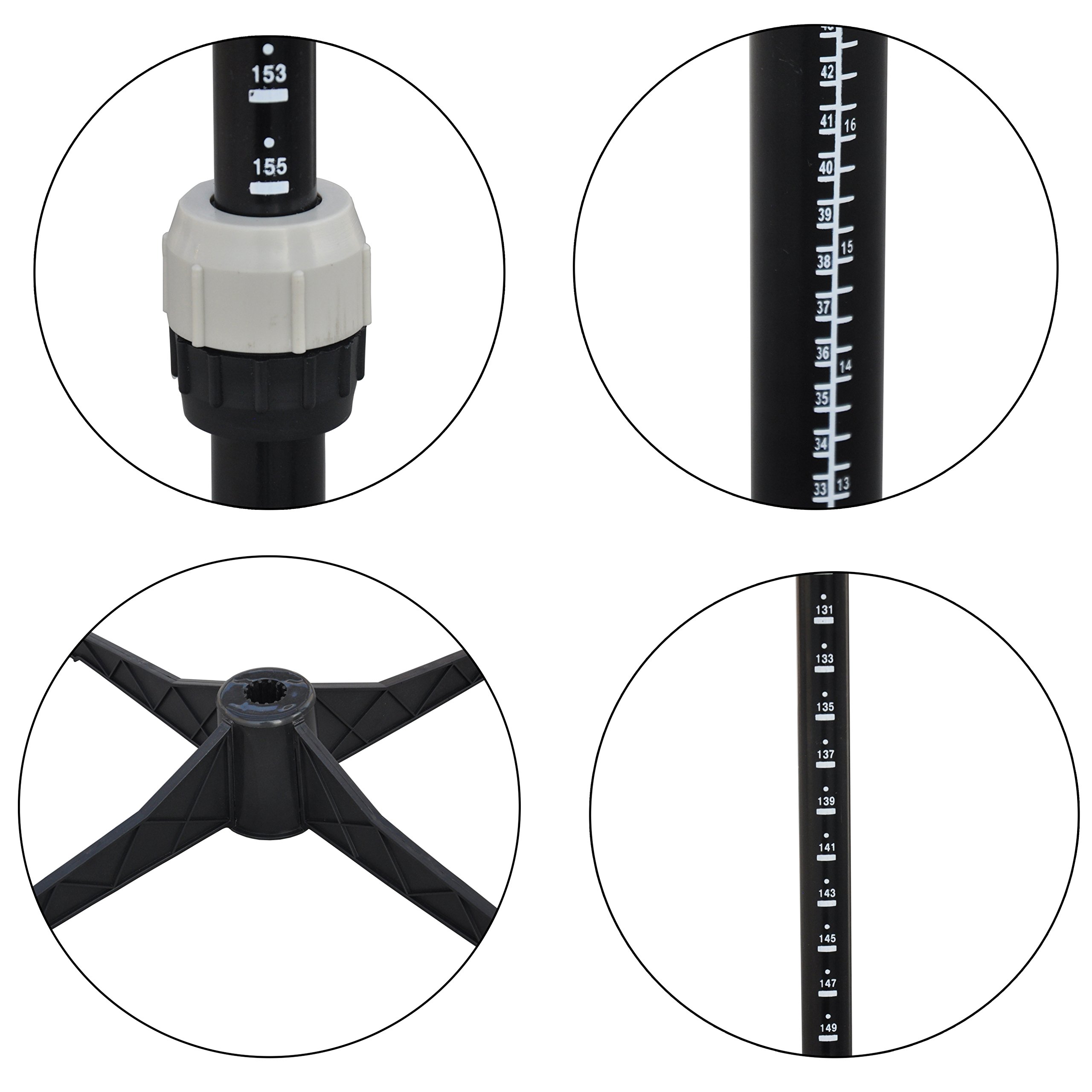 BHD BEAUTY Adjustable Dress Form Mannequin for Sewing - 13 Dials, Black Fabric, Tri-Pod Stand, Up to 70