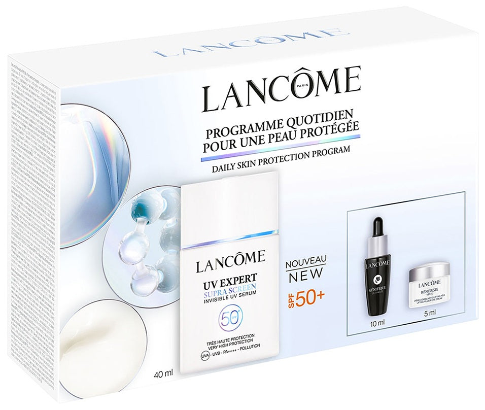 Lancome Supra Screen Sunscreen Gift Set - SPF 50 Face & Body Protection - Perfect for Travel, Beach & Daily Skincare Routine