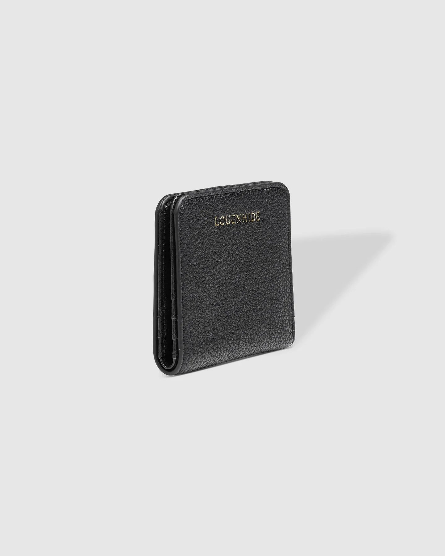 Louenhide Lily Black Leather Wallet for Women - Stylish & Slim RFID Blocking Bifold Wallet - Perfect for Everyday Use, Travel, and Gift Giving