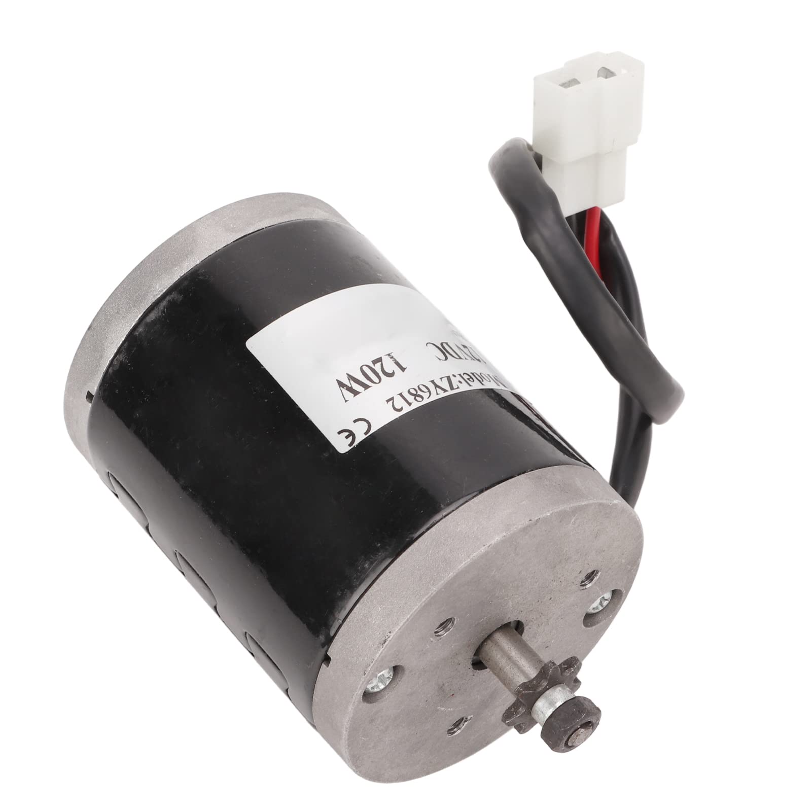 12V 120W High Power Brushed DC Motor with Metal Pulley - Efficient Heat Dissipation for Electric Bikes, Scooters & DIY Projects - Perfect for E-Bike Conversion Kits and Power Tools