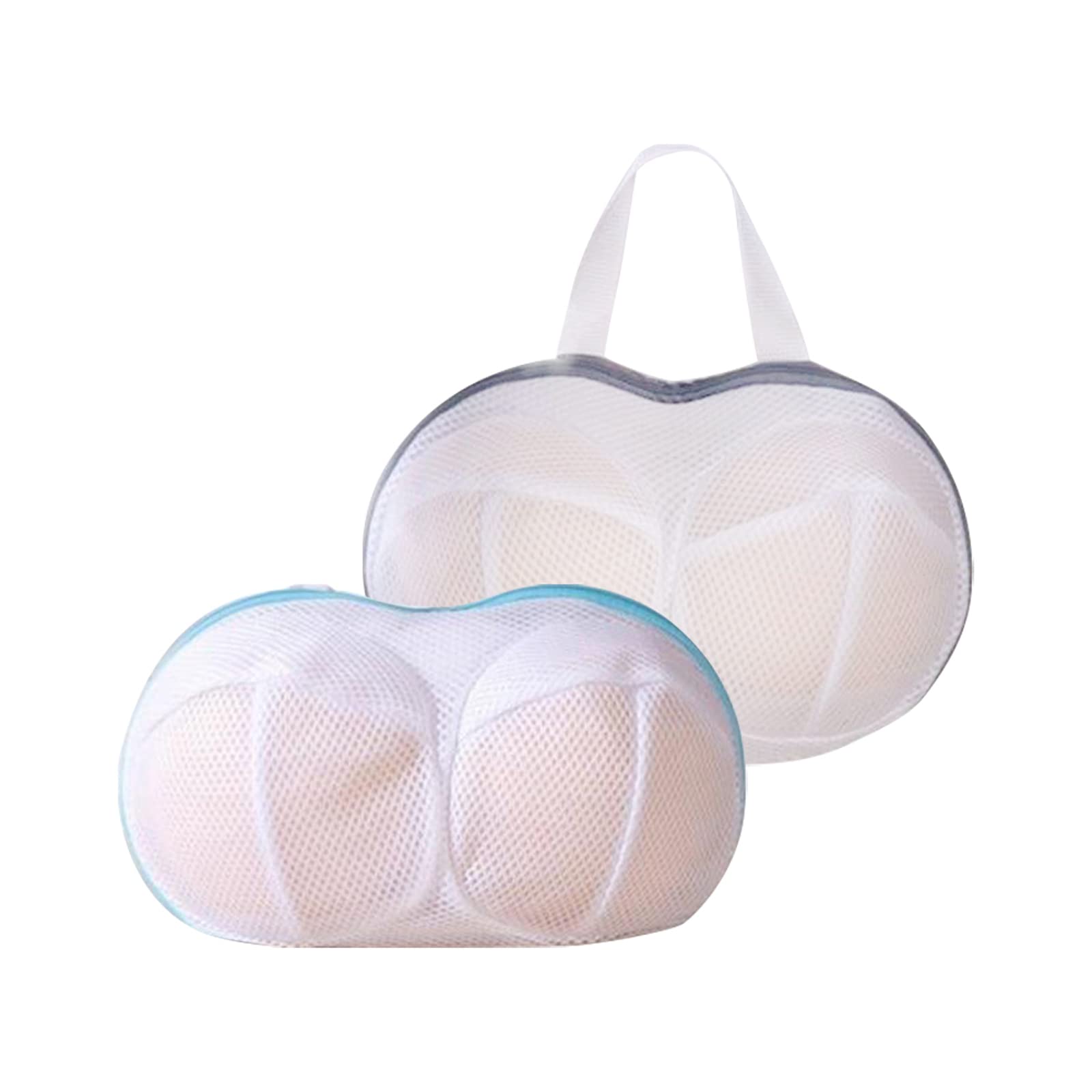 MEABEN 2 Pack Foldable Mesh Laundry Bags for Delicates - Bra Lingerie Wash Bag, Yoga Clothes, Socks & Stockings Protector - Machine Wash Safe, Travel Storage Organizer (Perfect for Gym, Travel & Home Laundry)