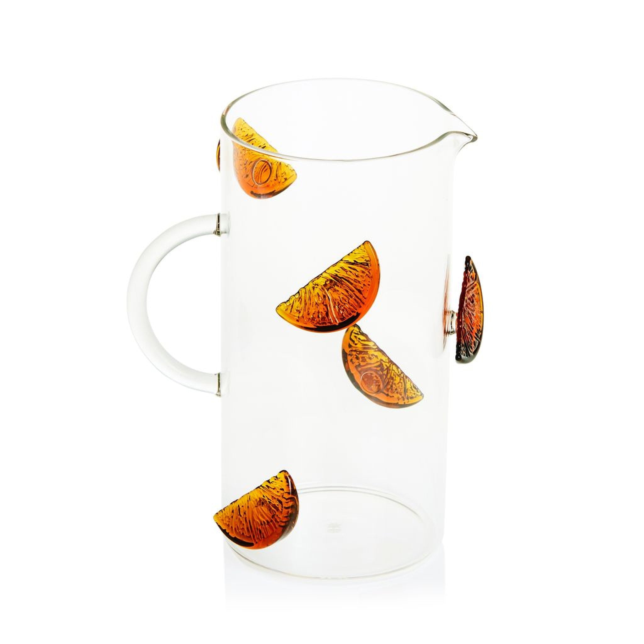 MAISON BALZAC Aperitif Jug - Elegant Clear & Amber Glass Pitcher for Cocktails, Sangria, Iced Tea & Party Drinks - Perfect for Entertaining & Home Bar Accessories