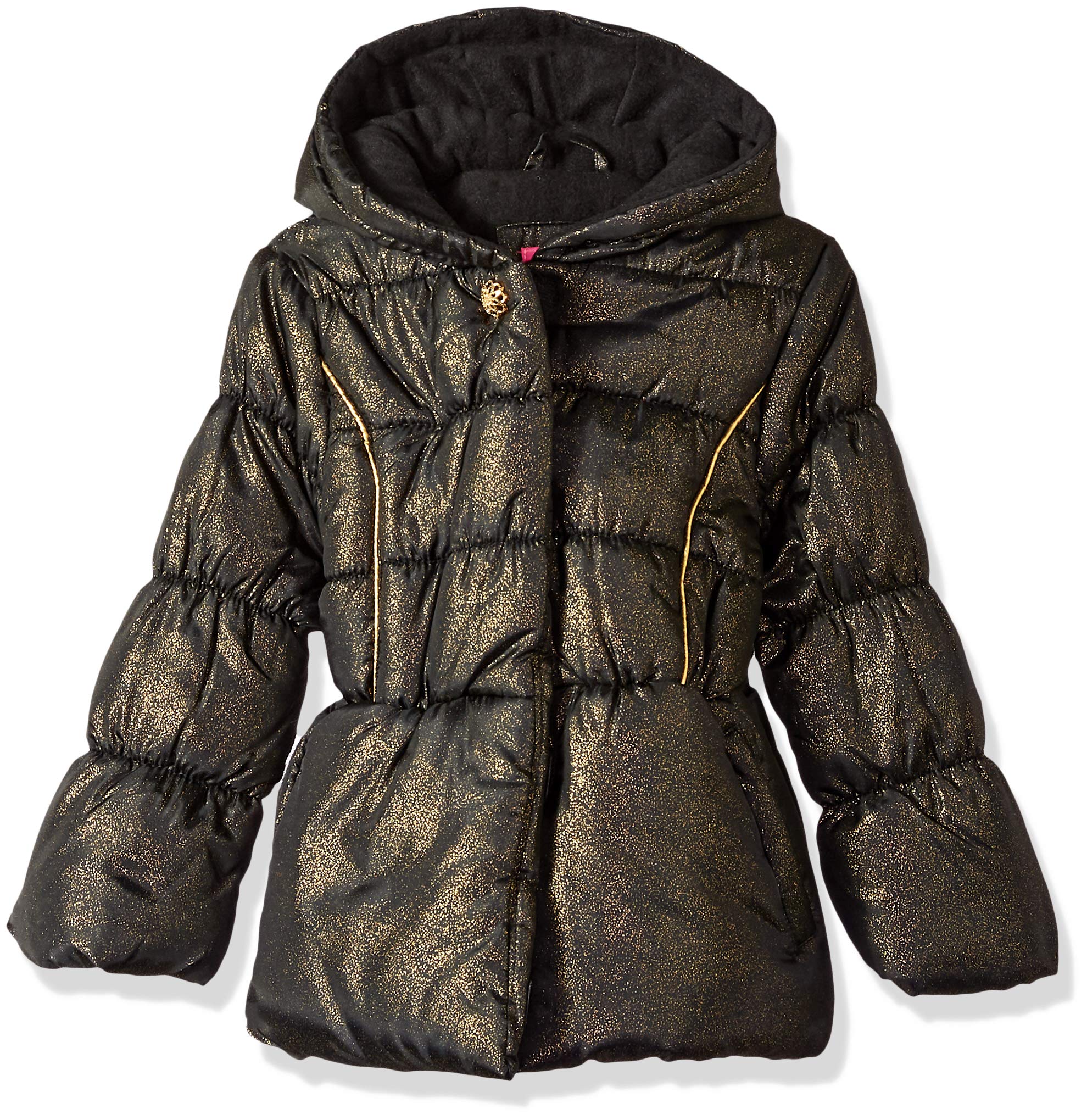 Pink Platinum Girls' Spray Foil Puffer Jacket - Trendy Winter Coat for Kids, Waterproof & Warm - Perfect for School, Outdoor Play & Snow Days