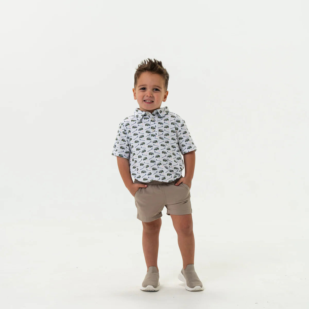 Burlebo Tap It In Youth Polo Shirt for Boys - Comfortable & Stylish Golf & Casual Wear