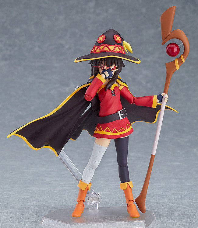 Figma #407 Megumin Konosuba Anime Action Figure - Cute Explosion Magic Girl Collectible for Anime Fans & Model Enthusiasts | Perfect for Display, Cosplay, and Gift Giving