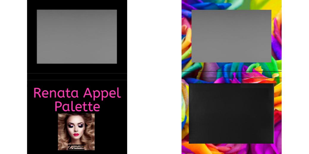 Custom Extra Large Z Palette - Magnetic Makeup Palette for Eyeshadows & Blush - Perfect for Professional Makeup Artists & Travel