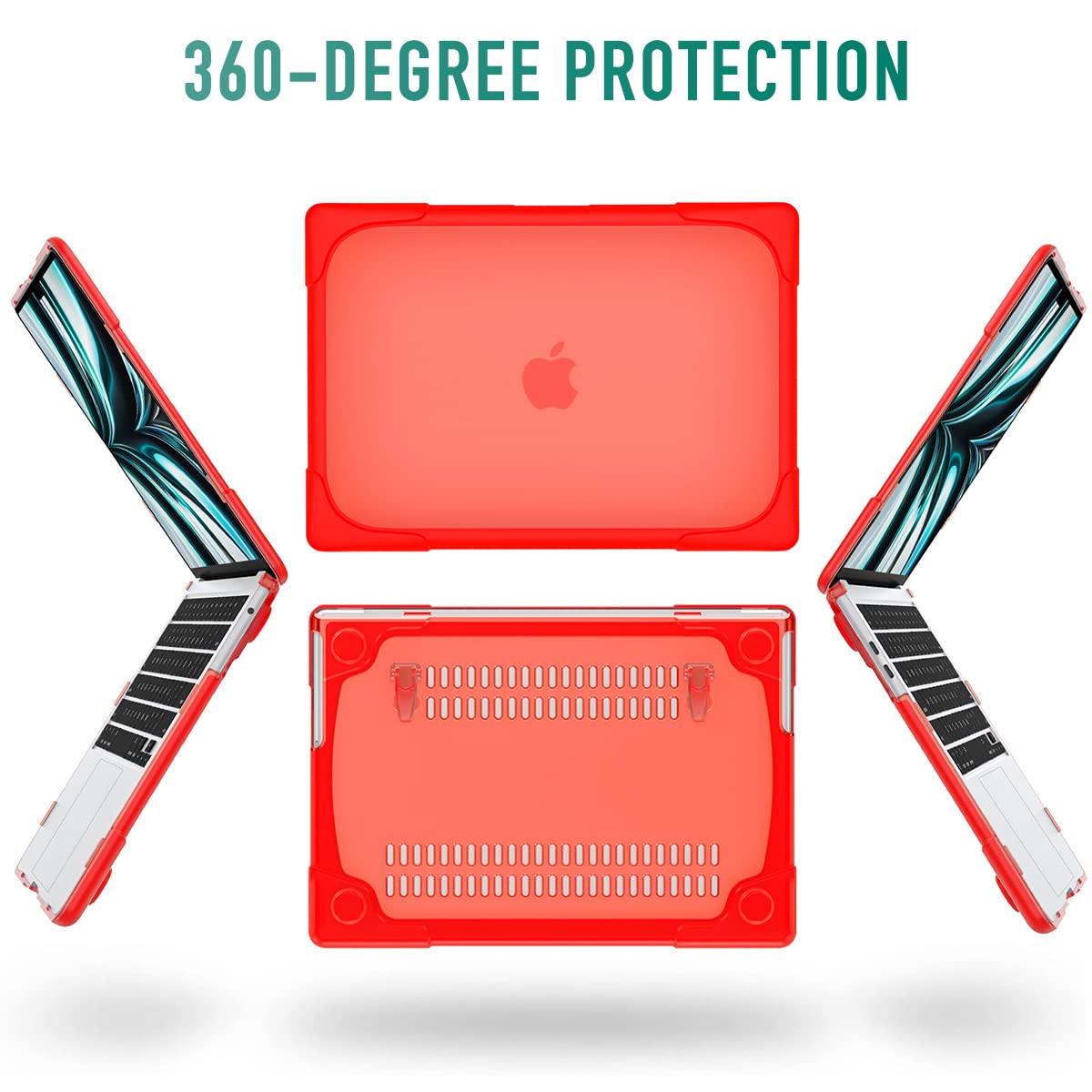 Durable Heavy Duty MacBook Pro 16 inch Case (2019 Model A2141) - Dual Layer Hard Shell Cover with Shock-Absorbing TPU Bumper for MacBook Pro 16