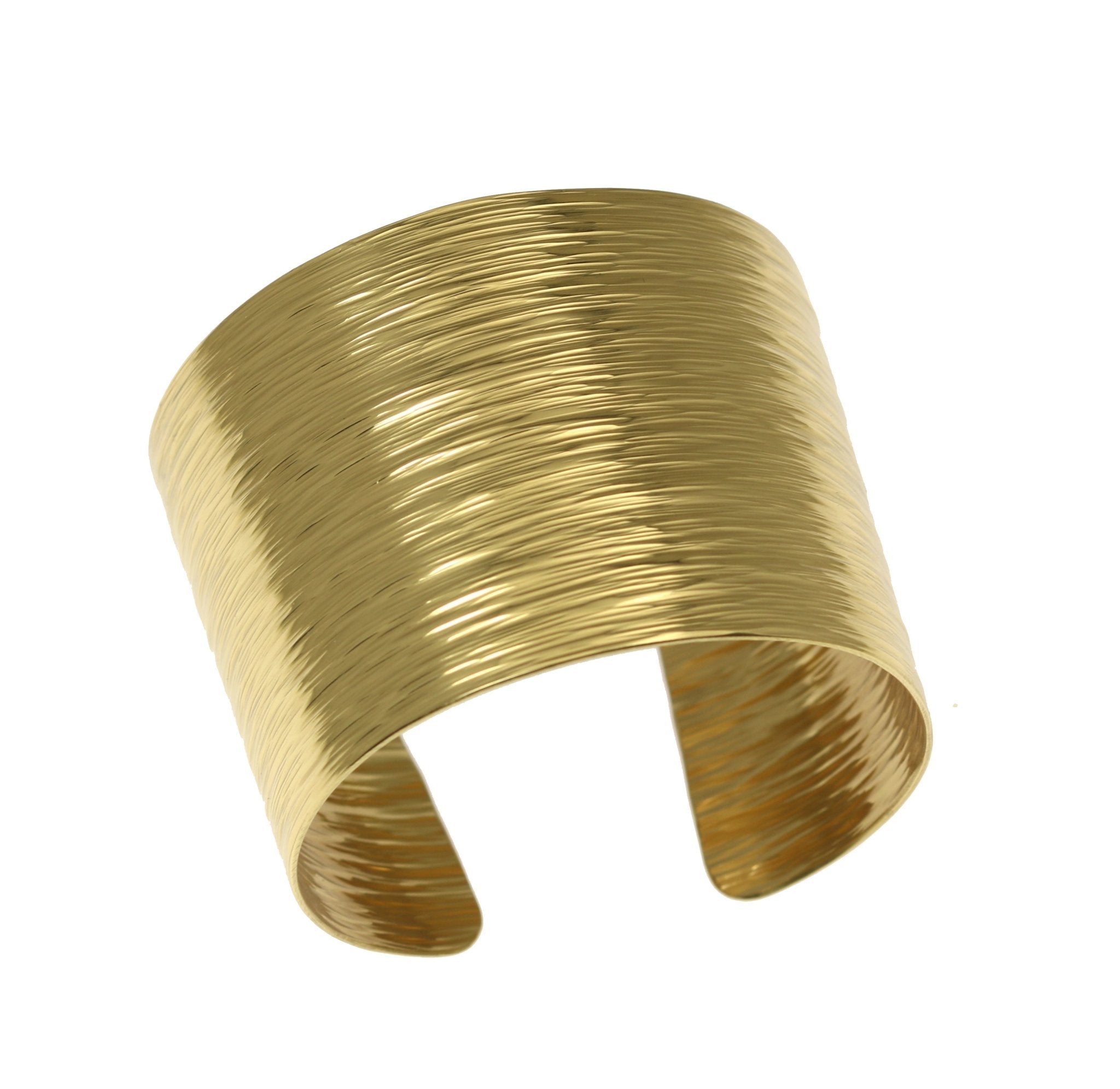 Nu Gold Brass Bark Cuff Bracelet - Vintage Tree Bark Texture Bangle for Women - Perfect for Boho, Festival, and Everyday Wear