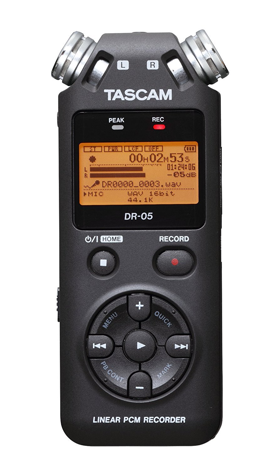 TASCAM DR-05 Version 2 Portable Digital Recorder - Professional Audio Recording for Interviews, Lectures & Music - Ideal for Journalists, Students & Musicians