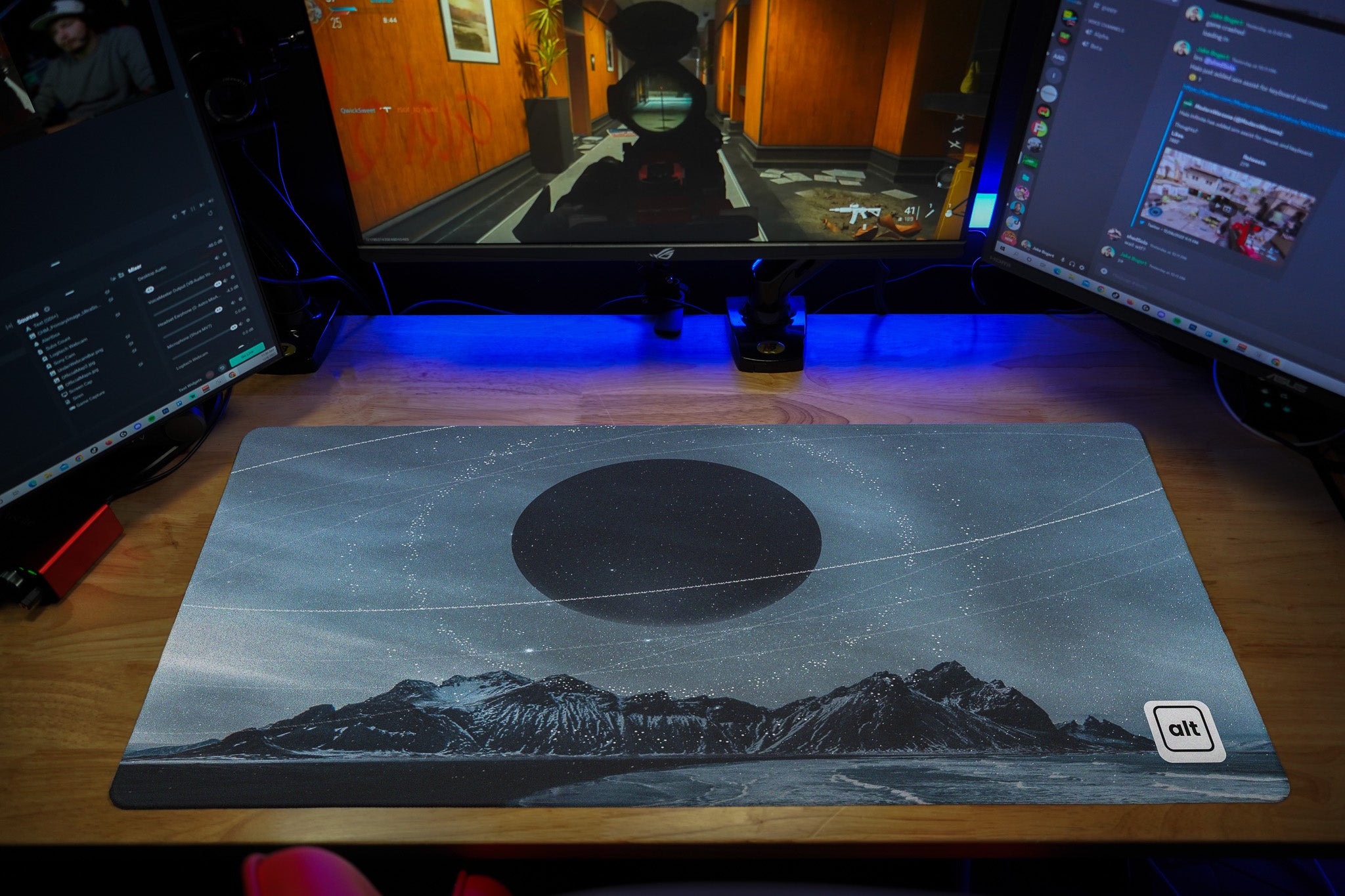 Premium Gaming Mouse Pad - Non-Slip Rubber Base, Smooth Surface for PC & Laptop - Perfect for Office Work, Gaming & Graphic Design