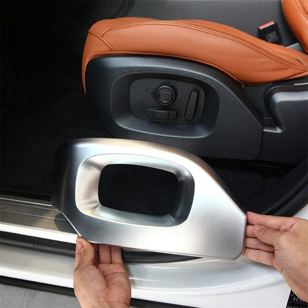 Land Rover 2014-2017 Range Rover Sport (L405) & 2013-2017 RR Vogue SE ABS Chrome Seat Side Cover Frame Trim - Premium Interior Car Accessories in Silver - Perfect for Car Upgrades & Luxury Vehicle Customization