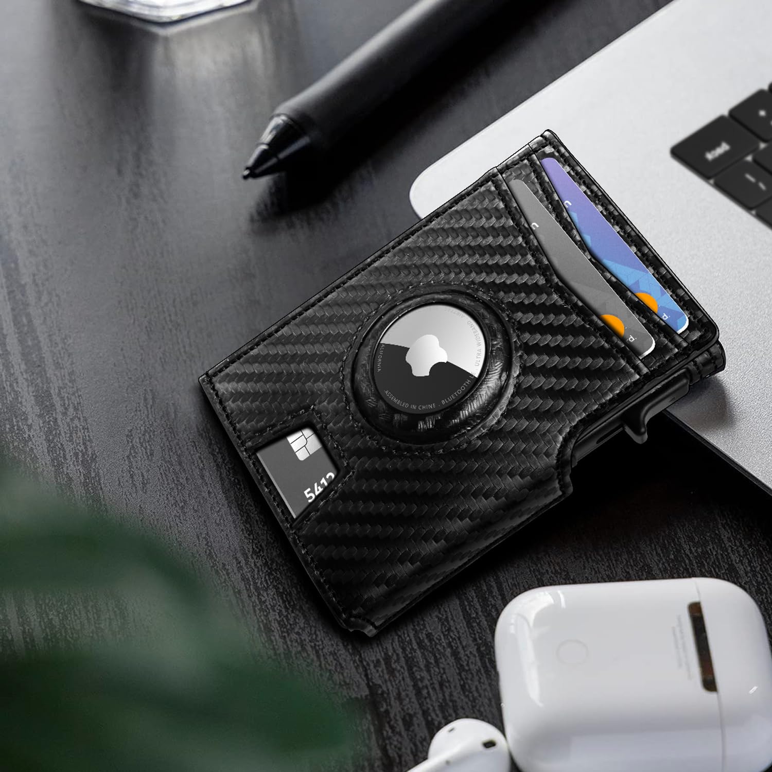 Premium RFID Blocking Metal Wallet for Men - Slim Smart Pop-Up Credit Card Holder with Money Clip, Holds 10 Cards, Magnetic Closure & Gift Box - Perfect for Travel, Business & Everyday Use