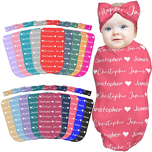 Custom Sleep Sack and Bow With Name
