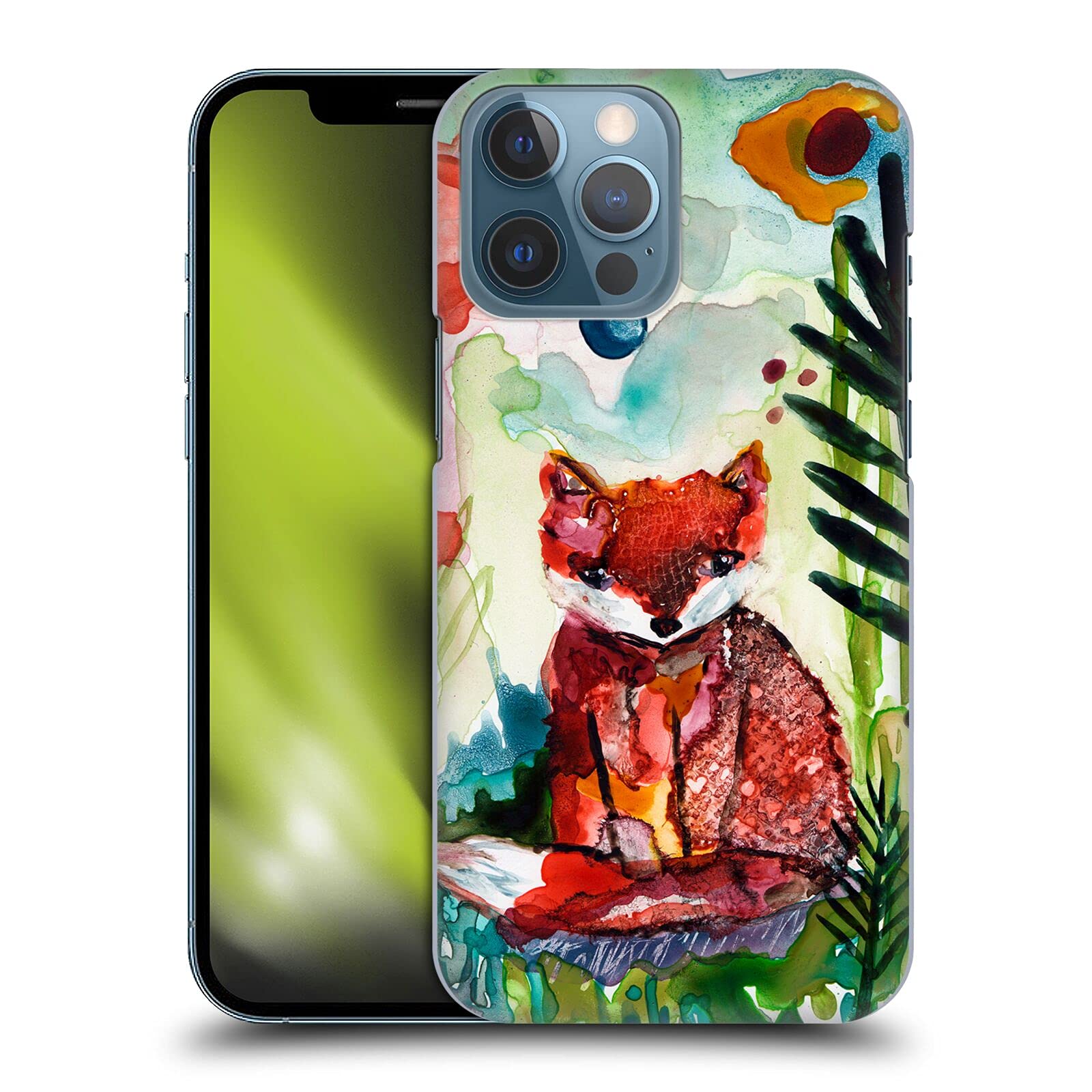 Officially Licensed Wyanne Baby Fox in The Garden Hard Back Phone Case Compatible with Apple iPhone 13 Pro Max - Cute Animal Design for Women Girls, Perfect Gift for Nature Lovers & iPhone Protection
