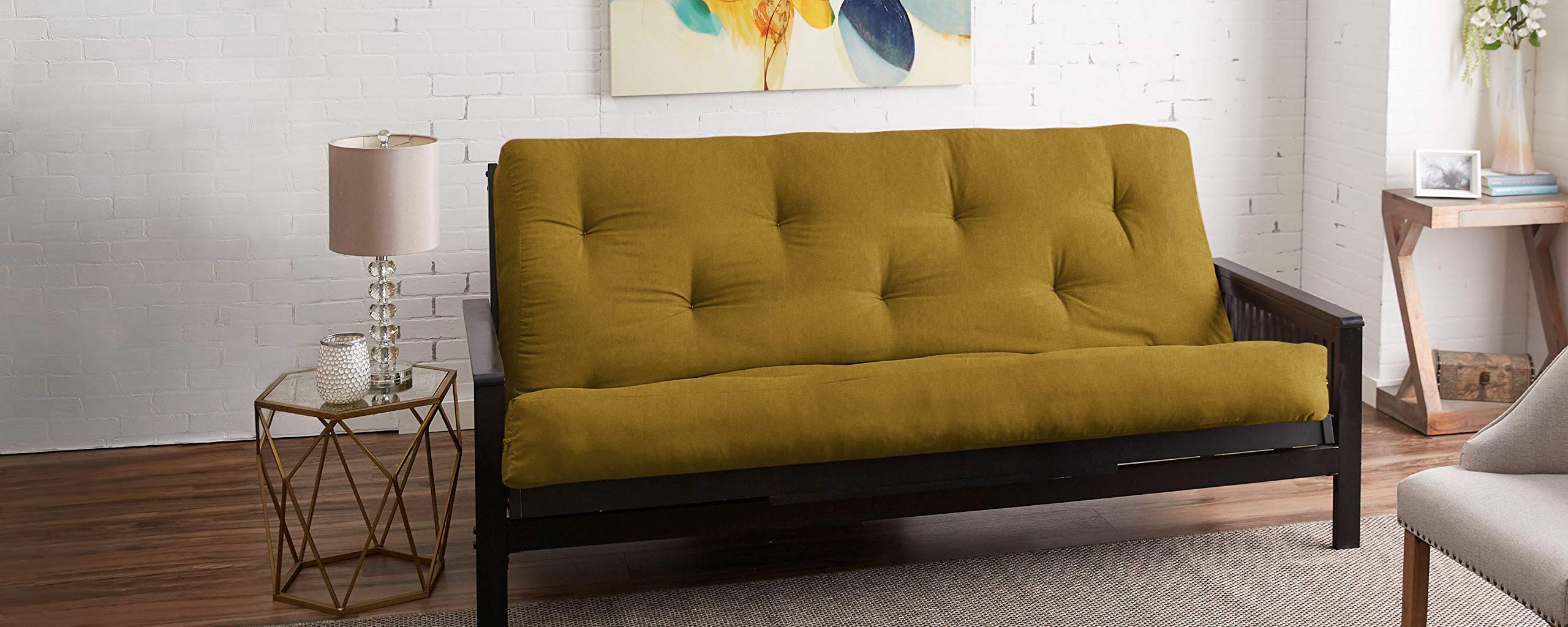 Trupedic 8-inch Queen Size Futon Mattress - Comfortable & Supportive for Guest Beds, Dorms, Small Apartments & Daytime Lounging
