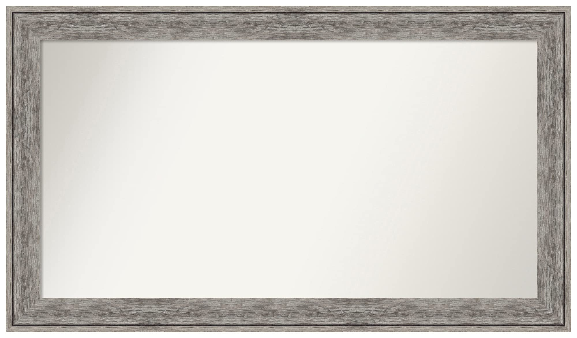 Amanti Art Custom Regis Barnwood Grey Bathroom Mirror - 24.75 x 42.75 Inch Non-Beveled Wall Mirror for Bathroom Vanity, Rustic Farmhouse Decor - Perfect Over Sink or as Statement Wall Art in Bedroom, Entryway, or Country Style Home