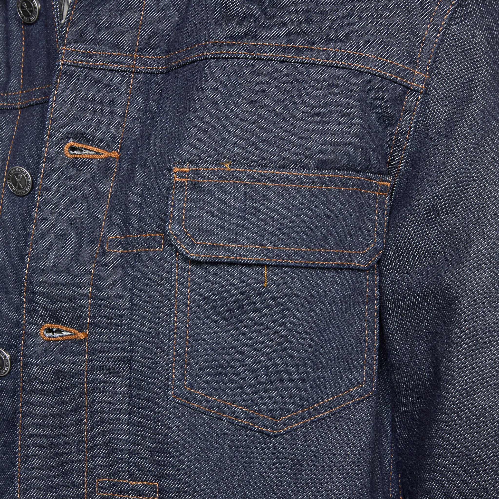 Men's Work Jean Jacket in Classic Indigo - Durable Denim Jacket for Casual Wear & Outdoor Work