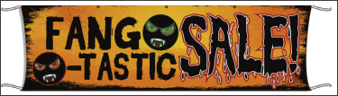 Giant Outdoor Banner for Halloween Sale - Perfect for Spooky Decorations, Store Promotions, and Party Backdrops