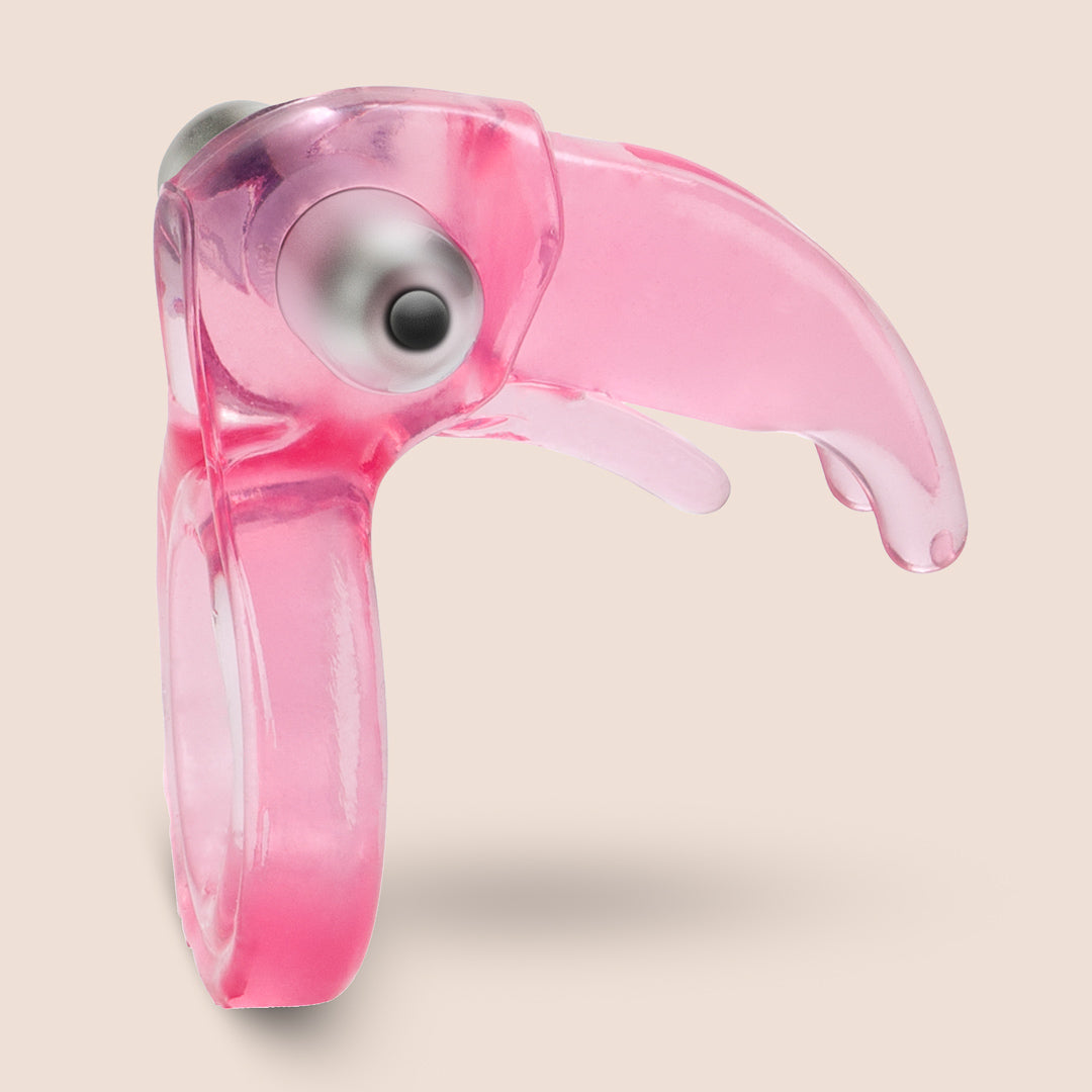 CalExotics Triple Clit Flicker Vibrating Cock Ring - Enhance Couples Pleasure & Intimacy for Sensual Massage & Foreplay
