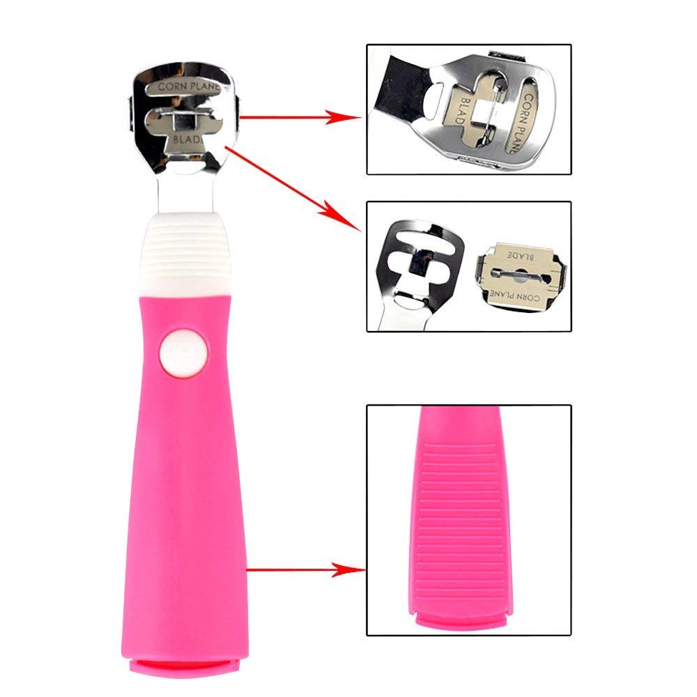 Professional Foot Callus Remover & Pedicure Tool - Red Square Foot File for Dead Skin, Corn & Cuticle Care - Exfoliating Hard Skin Scraper for Spa & Home Pedicure - Perfect for Dry Cracked Heels & Smooth Feet