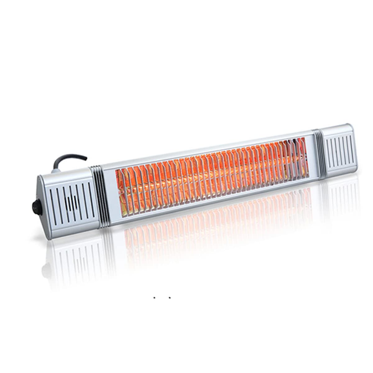 2000W Electric Infrared Patio Heater with Remote Control - Wall Mounted Golden Tube Heater for Fast Heating, IPX5 Waterproof - Perfect for Garage, Backyard, Deck & Outdoor Spaces