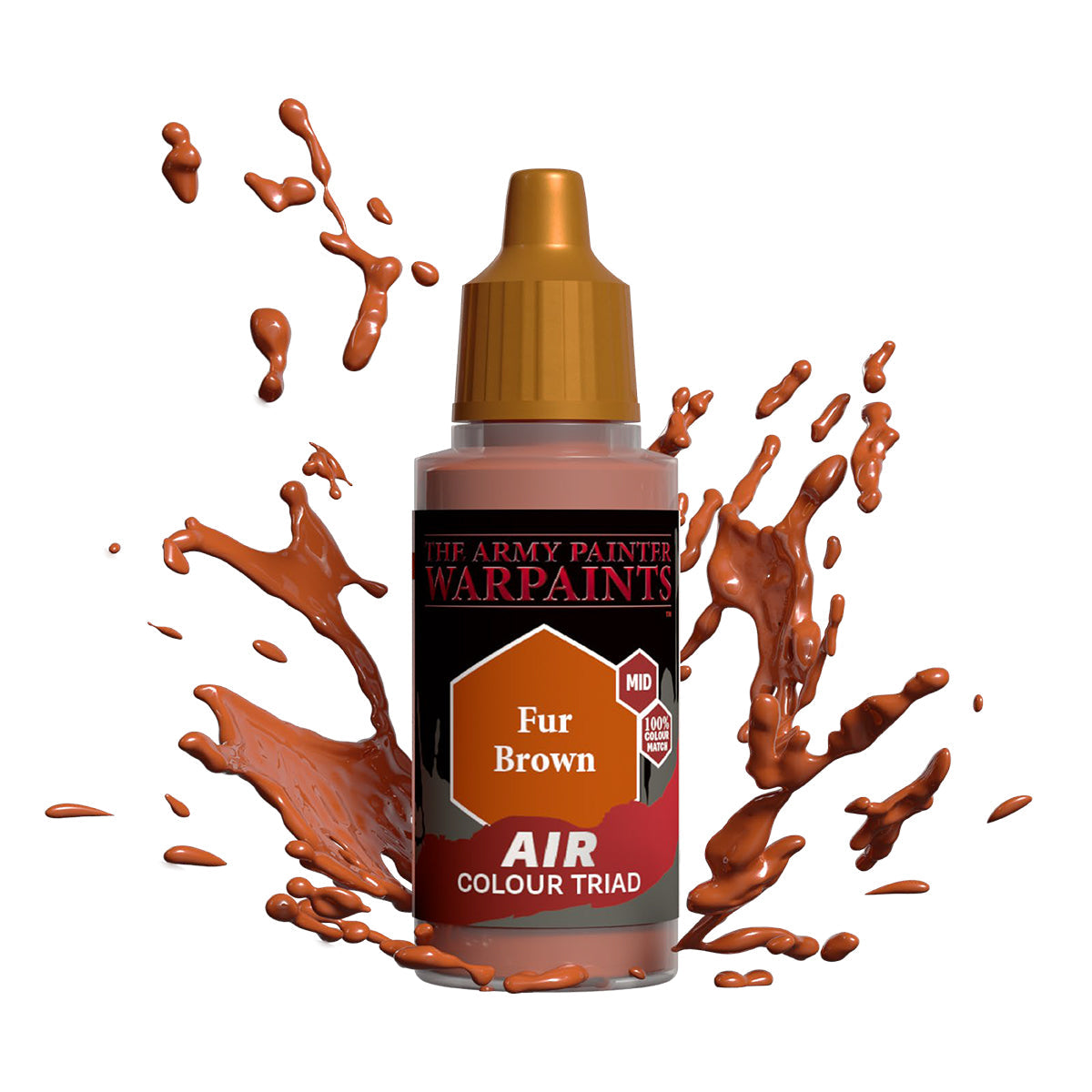 Fur Brown Warpaints Air - Professional Airbrush Makeup for Cosplay, Halloween & Special Effects - Perfect for Costume Parties & Theatrical Performances