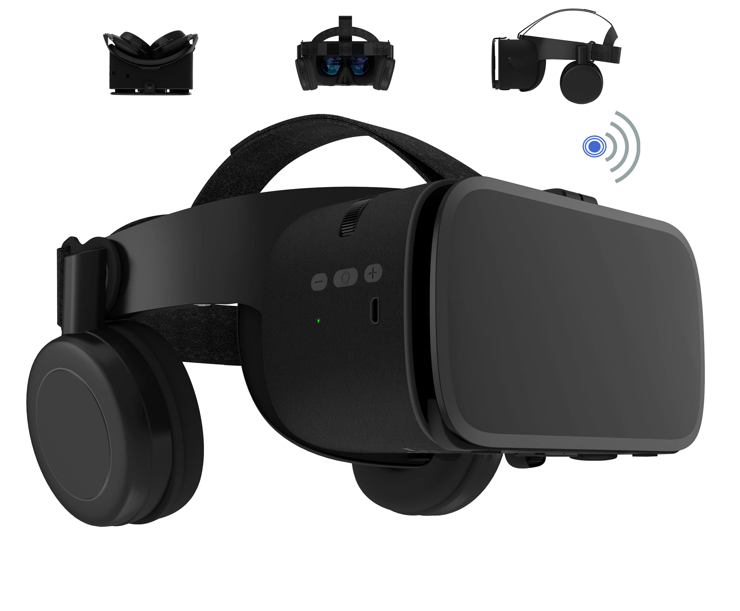 3D VR Headset for iPhone 12/11/Pro/Max/Mini/X/R/S/8/7 & Samsung Phones 4.7-6.2