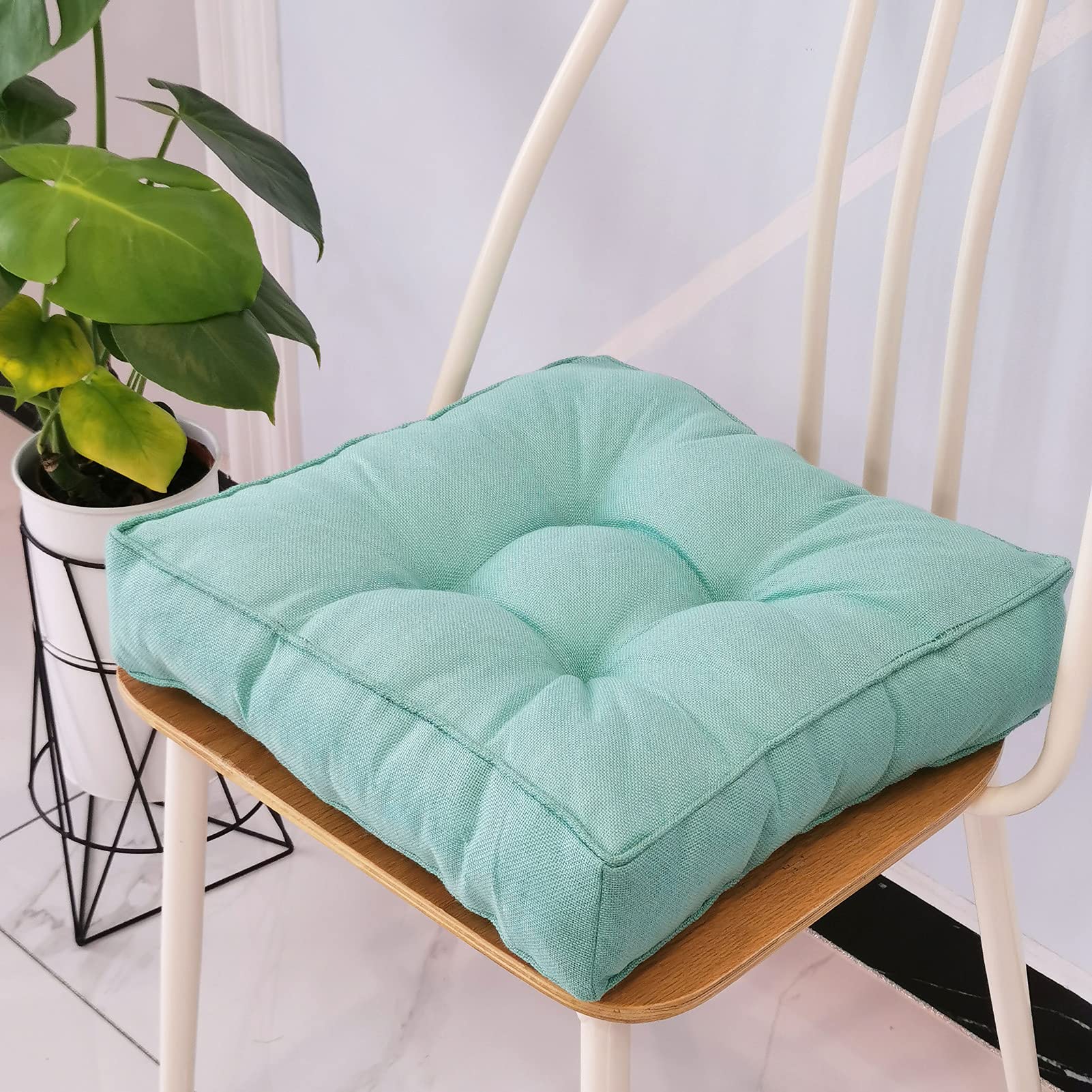 BAOFI 19x19x3.5in Square Chair Cushion - Ultra Soft Seat Pad for Dining Chairs, Office Chairs & Car Seats - 22 Vibrant Colors - Perfect for Home, Office & Travel Comfort