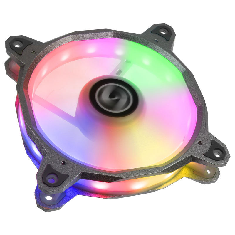 Lian Li BORA Series 120mm RGB LED PWM Fan - High Performance PC Cooling Fan with Colorful Lighting for Gaming Rigs & Computer Cases