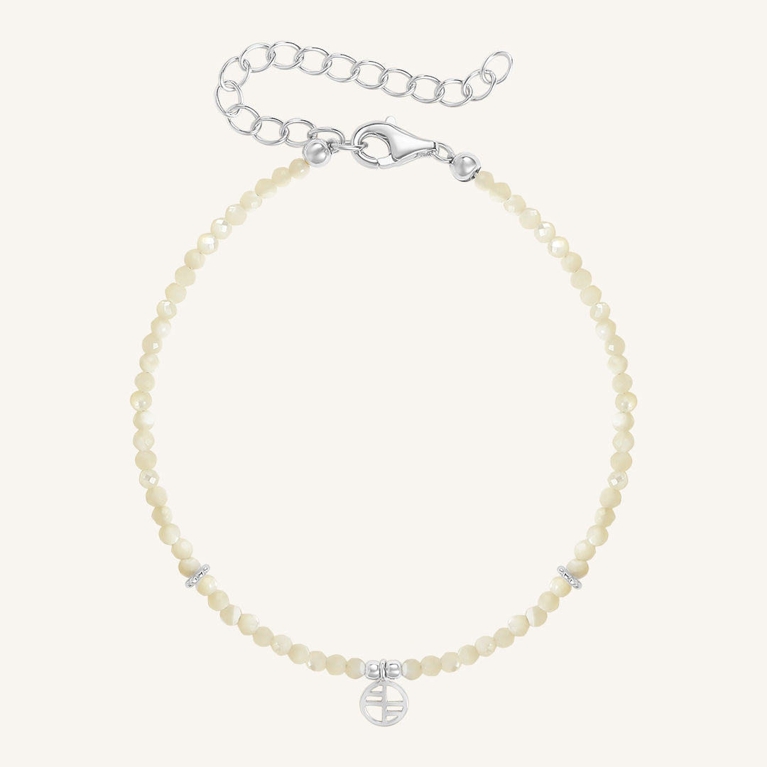 June Birthstone Bracelet - Elegant Pearl & Moonstone Jewelry for Women | Perfect Gift for Birthday, Anniversary & Special Occasions