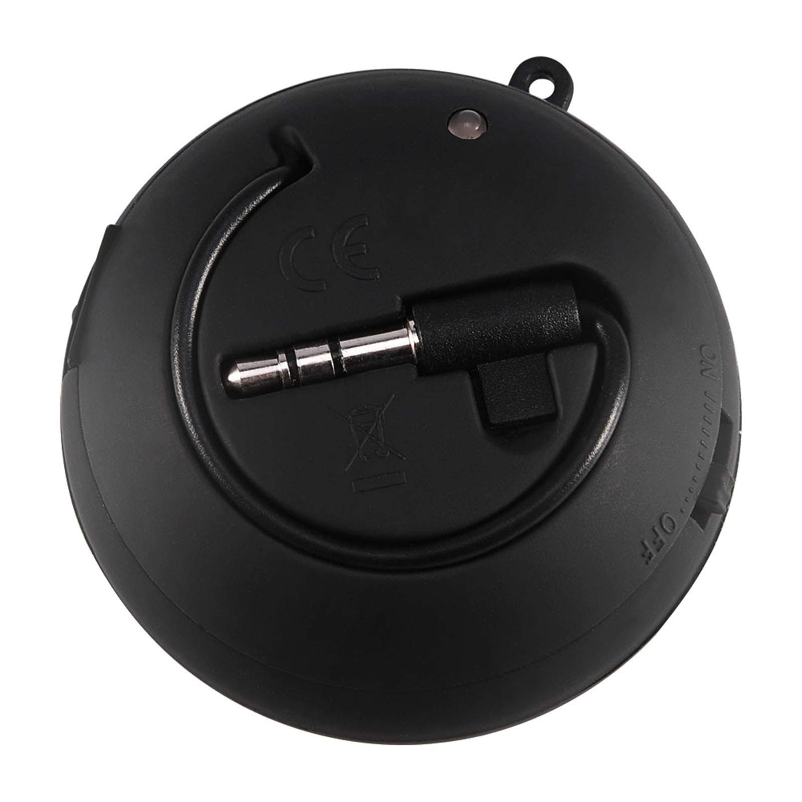 Lazmin Portable Bluetooth Speaker - Mini Wireless Rechargeable Hamburger-Shaped Speaker with Built-in Mic, Super Bass & HD Sound | Perfect for Travel, Shower, Bike Riding, Beach, Pool Parties & Outdoor Adventures (Black)