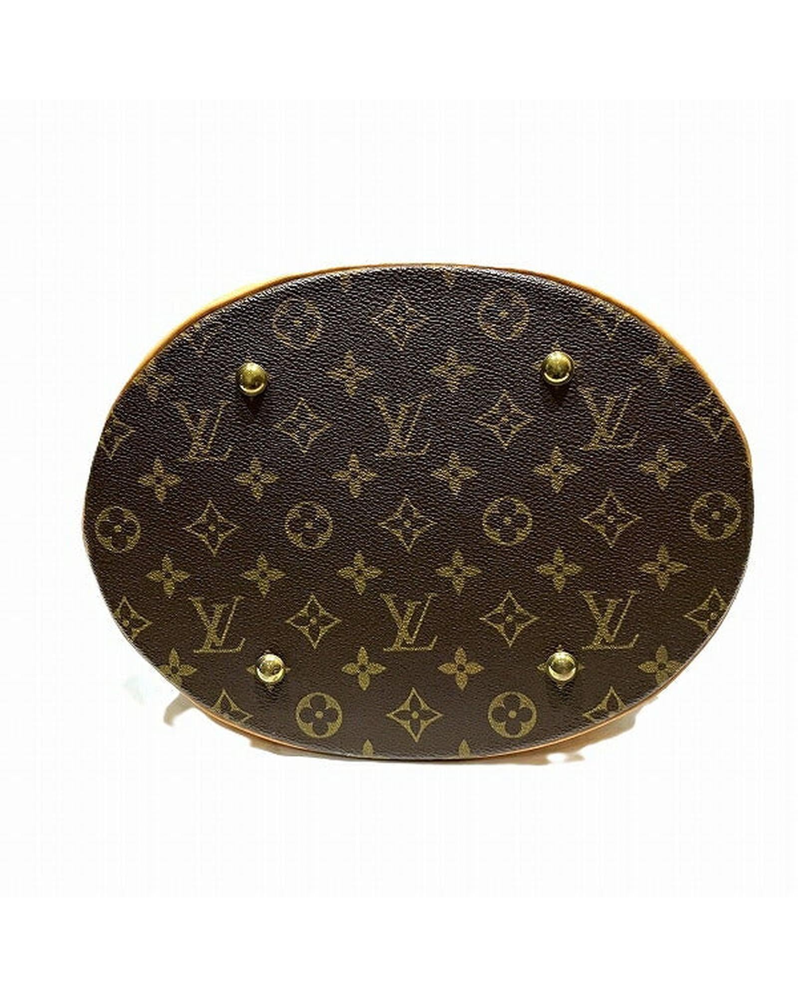 Monogram Canvas Bucket Tote Bag - Stylish & Durable Handbag for Women | Perfect for Shopping, Beach, Work & Travel