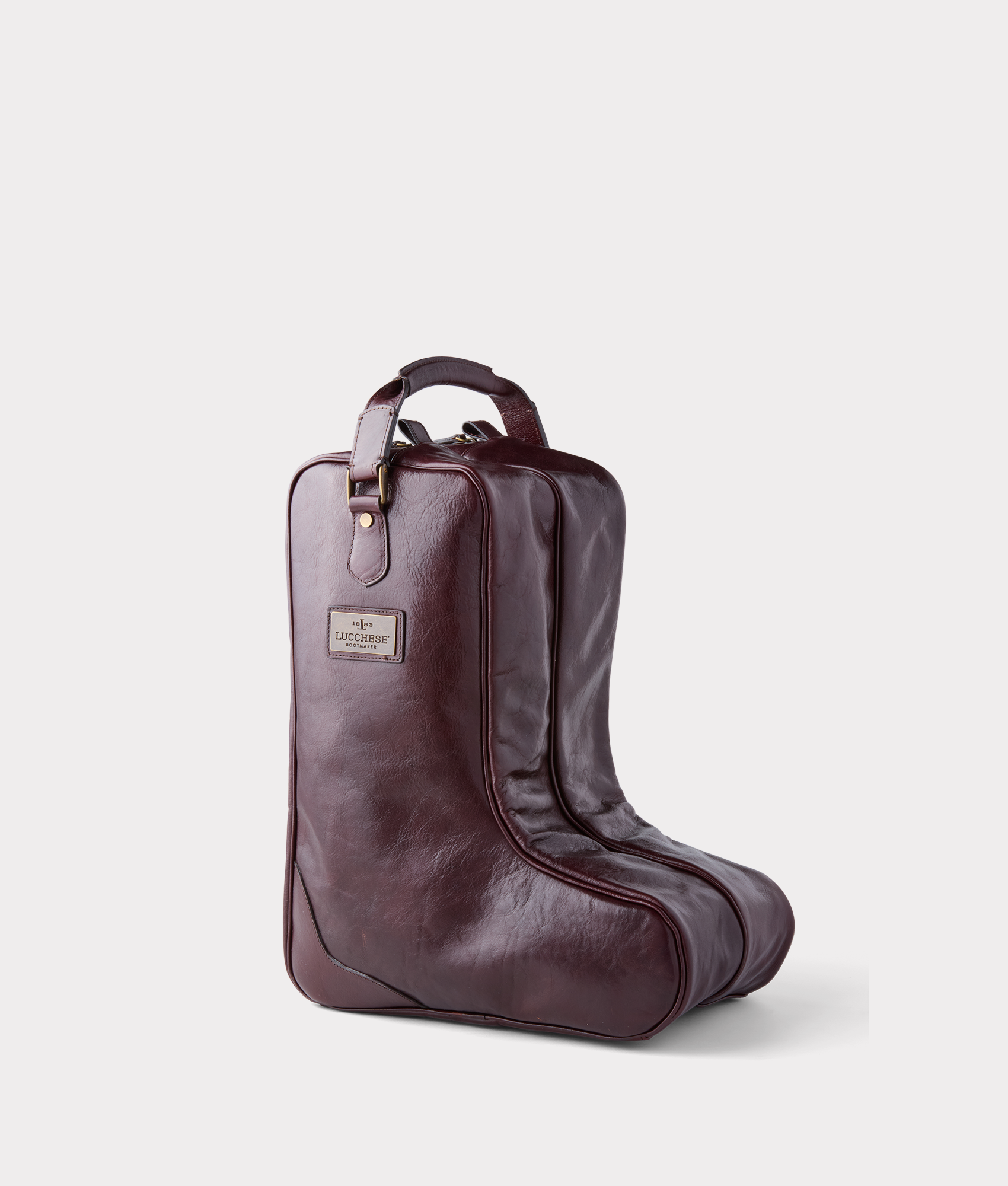 Cosimo Boot Bag for Women - Stylish Chocolate Brown Leather Boot Storage Bag | Perfect for Travel, Shoe Organization & Boot Lovers