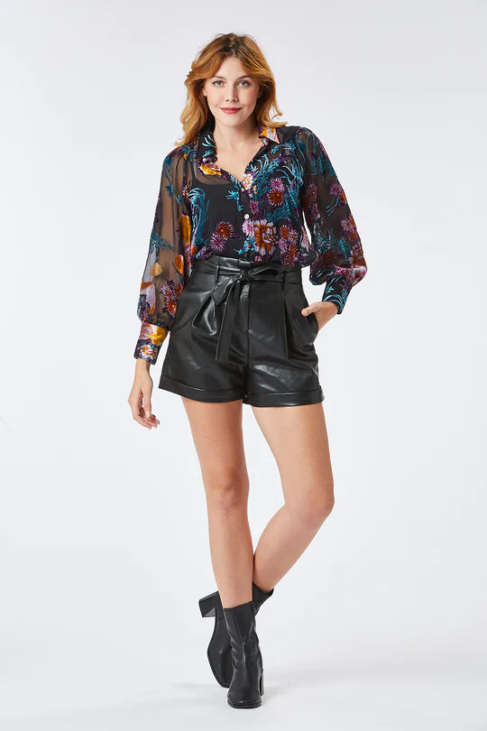 MILO VELVET SHIRT for Men - Soft & Luxurious Black Velvet Button Down Shirt - Perfect for Date Night, Parties & Special Occasions