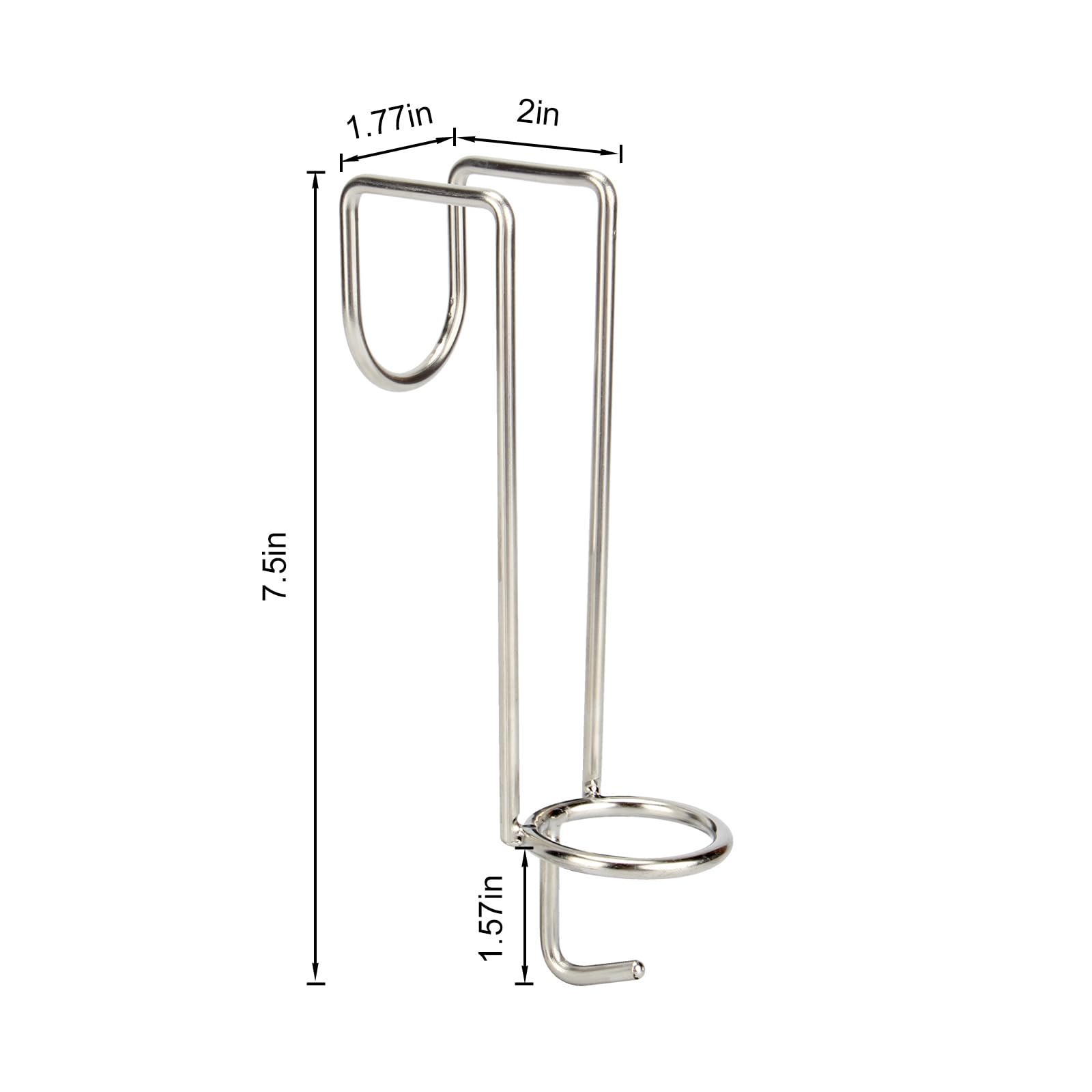4 Pack Horse Water Bucket Hooks - Portable & Removable Bucket Hangers for Equestrian, Livestock Stalls, Barns & Farmhouses - Ideal for Feeding, Watering & Stable Organization (Black)