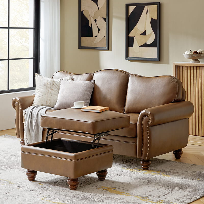 Amelia 2-Piece Living Room Furniture Set - Sofa & Loveseat (Multiple Styles Available) - Perfect for Small Spaces & Cozy Apartments