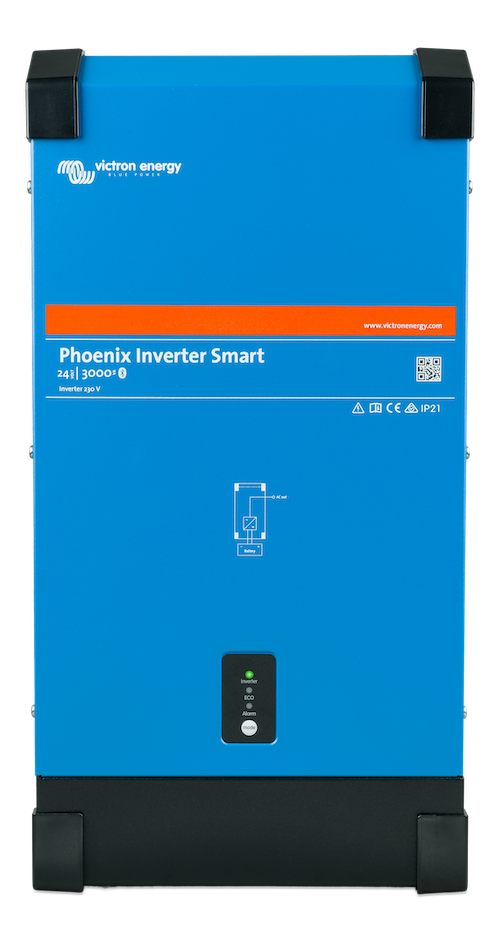 Phoenix Inverter 24V 3000W Pure Sine Wave Power Inverter for RVs, Boats, Off-Grid Solar Systems - Smart Digital Display & Remote Control