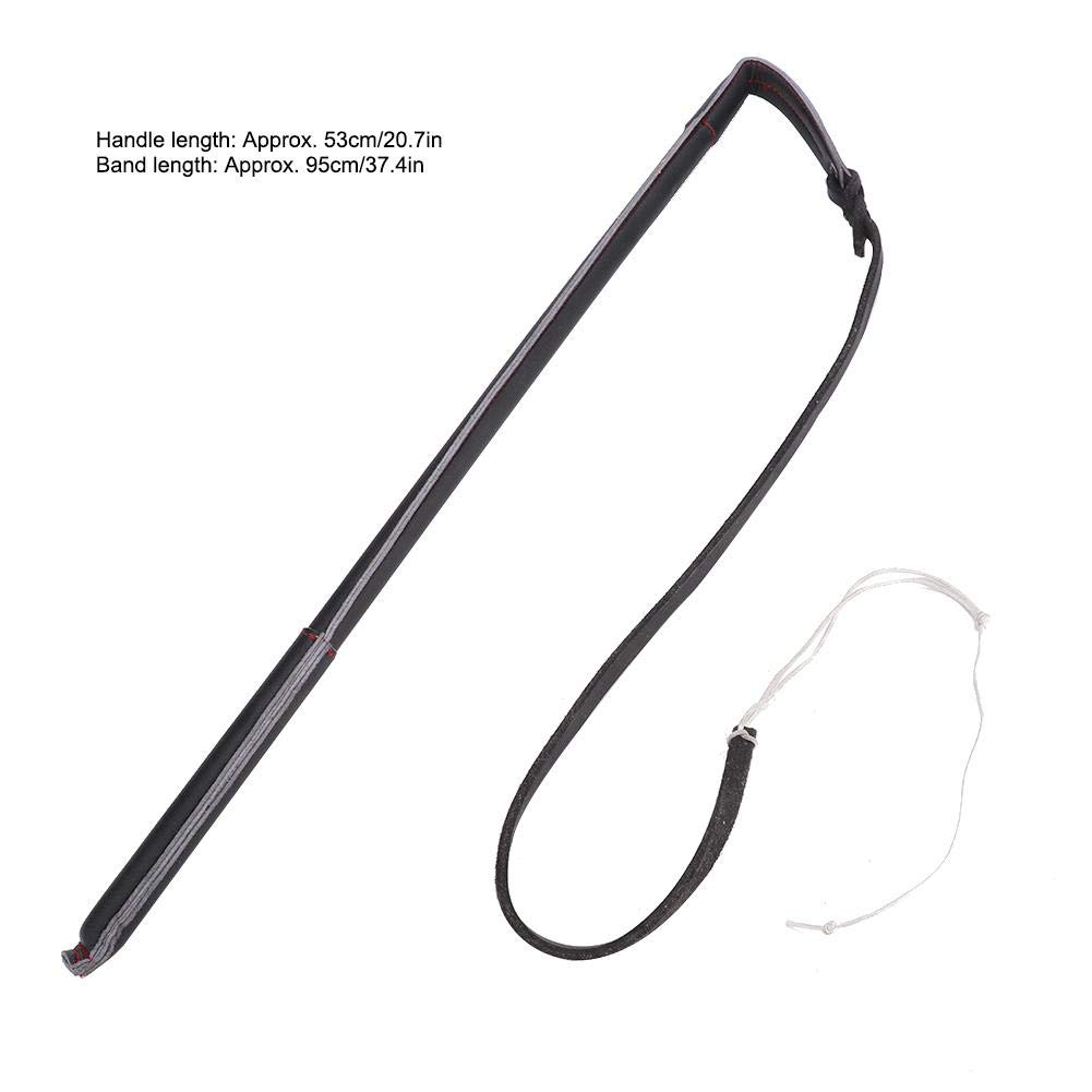 Premium Cowhide Dog Training Whip - Durable Agitation Teaser Wand for Outdoor Play, Pulling, Chasing & Chewing | Perfect for Dog Obedience Training, Agility Exercises & Interactive Playtime