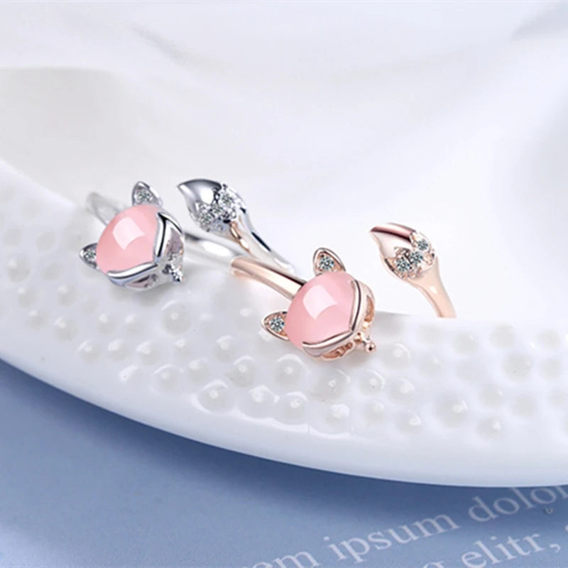 Fox Rings for Girls - Stylish Animal Jewelry for Teens & Women - Perfect for Parties, Gifts & Everyday Wear