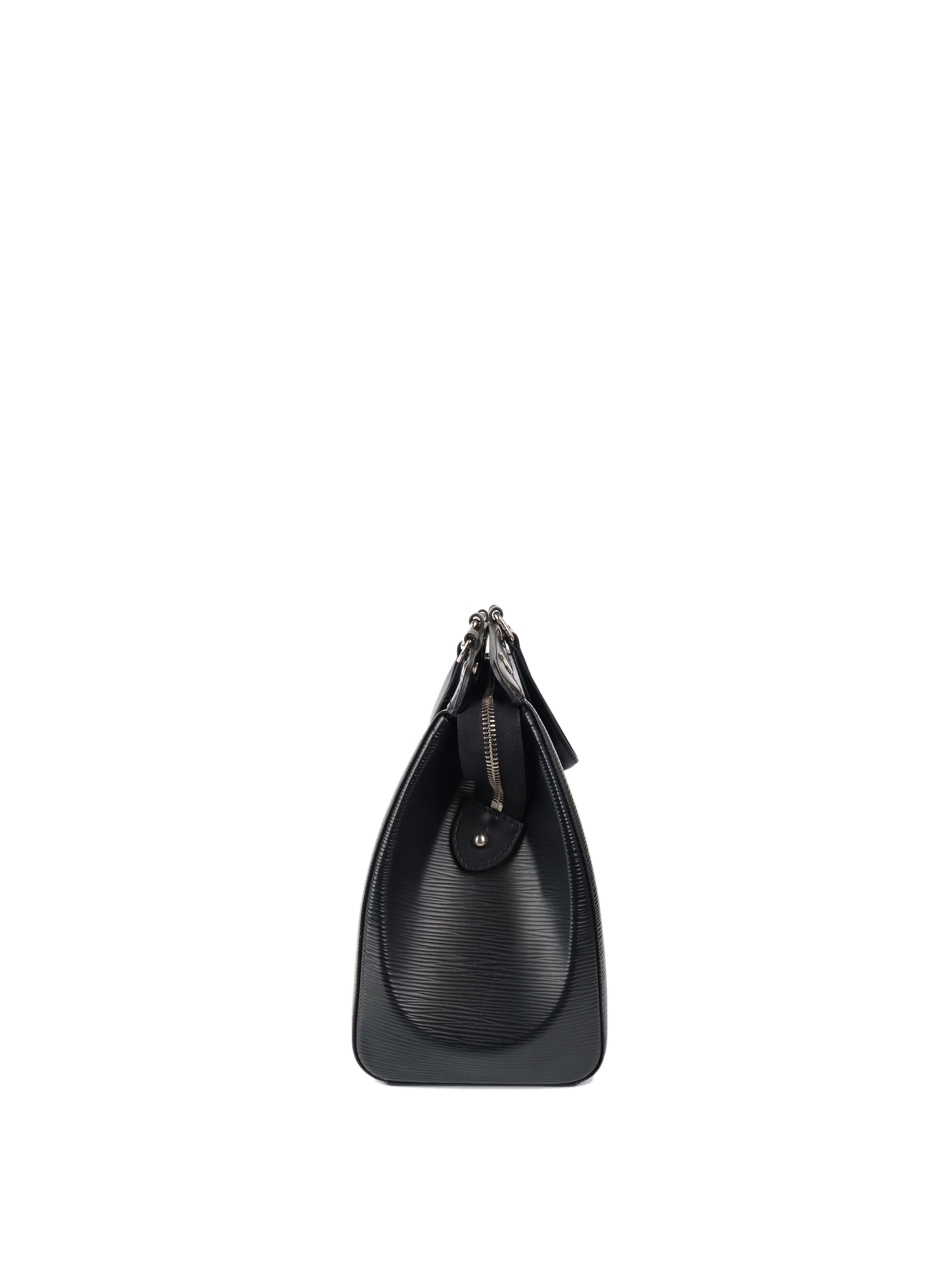 Authentic Louis Vuitton Black Epi Leather Brea MM Handbag - Luxury Tote for Women, Perfect for Work, Travel & Everyday Use