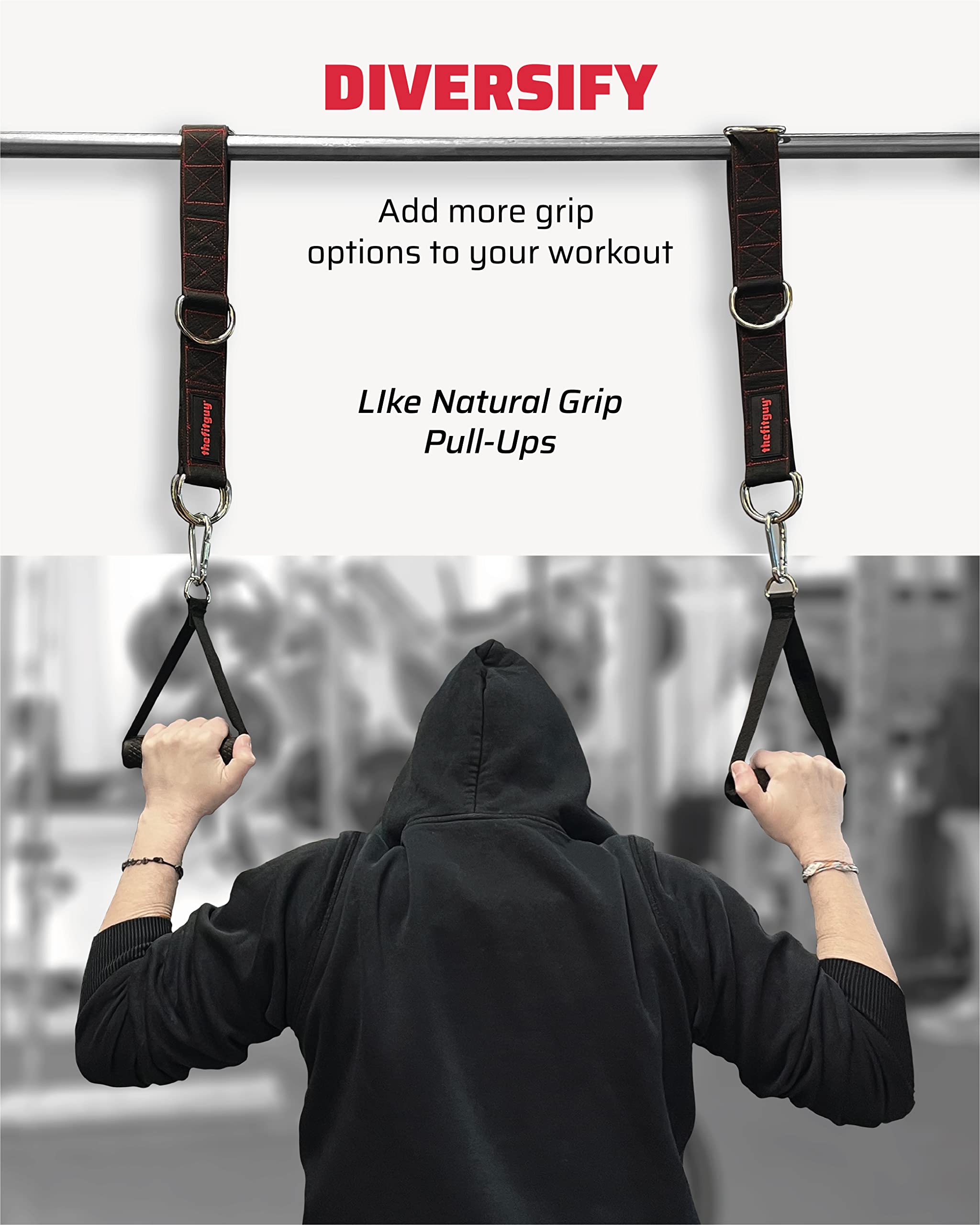 Premium Ergonomic Single Tricep Rope & 2 Multi-Function Straps for Cable Machine Attachments (Includes 5 Durable Metal Snap Hooks) - Perfect for Home Gym, CrossFit, and Strength Training Workouts
