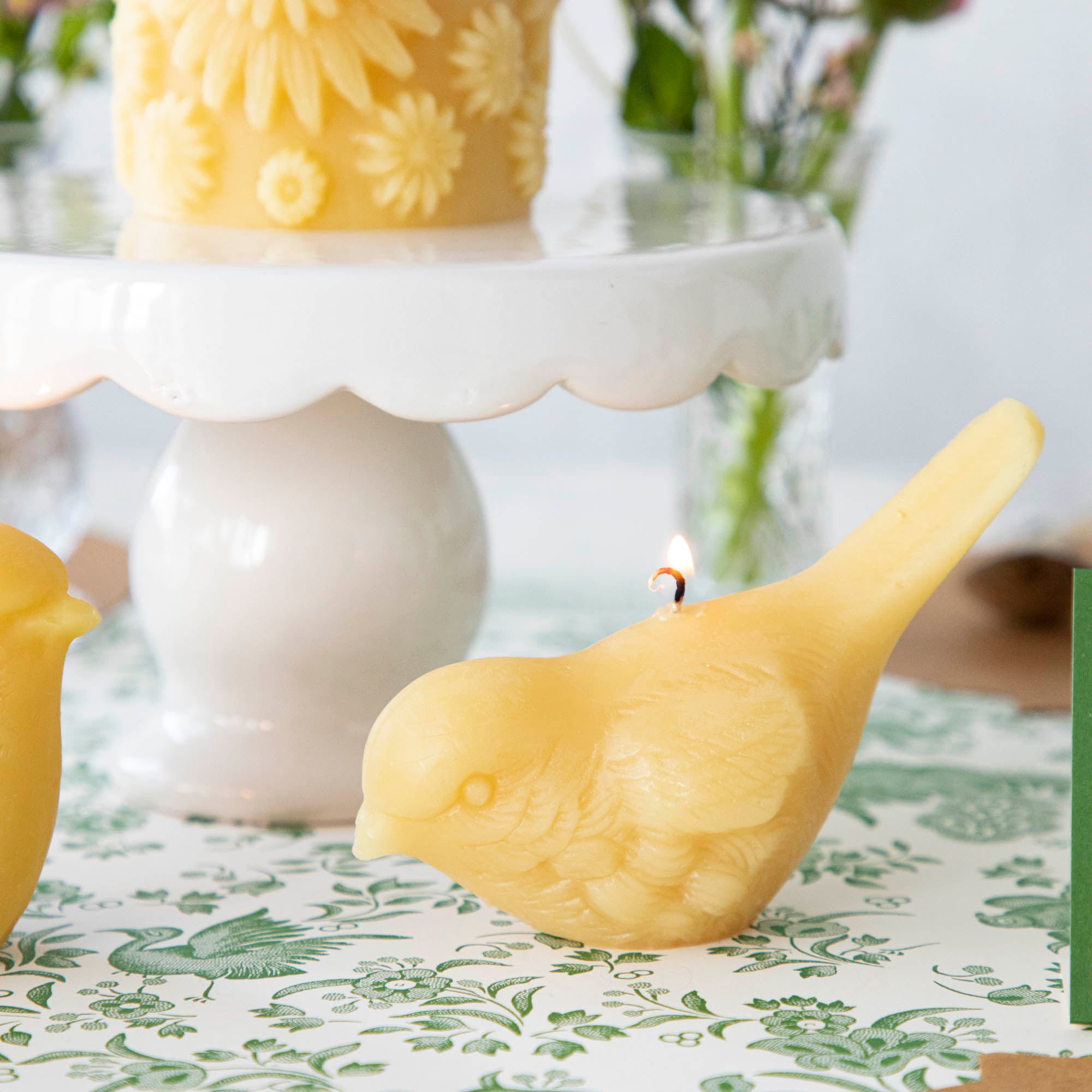 Natural Beeswax Songbird Candles - Handmade Eco-Friendly Candles for Home Decor, Gifts & Relaxation - Perfect for Romantic Dinners, Spa Nights and Meditation Spaces