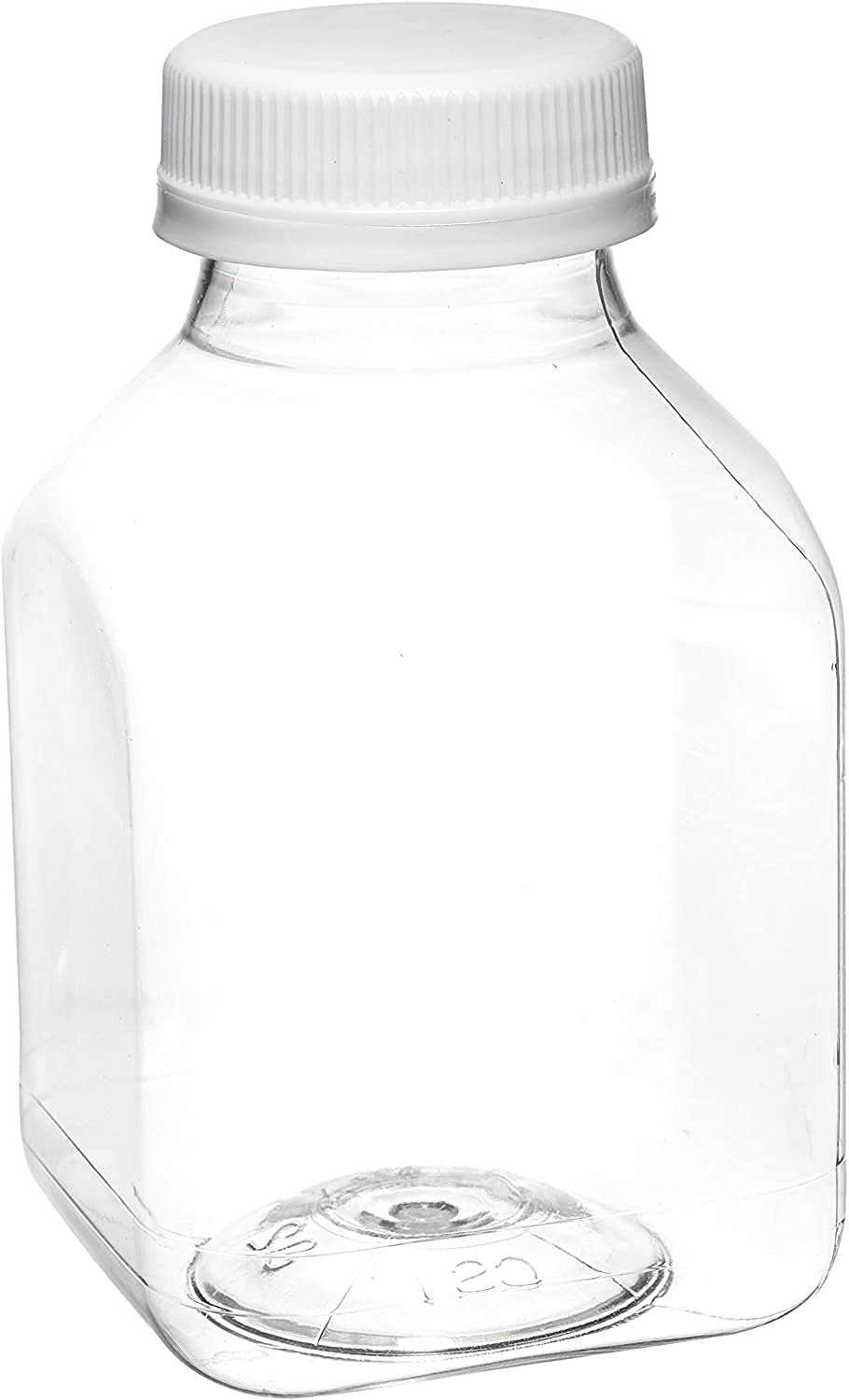 EcoQuality 8oz Clear Plastic Juice Bottles with Tamper Evident Caps - BPA-Free Smoothie & Beverage Containers for Juicing, Meal Prep, Picnics, Restaurants & Home Use (Pack of 160)